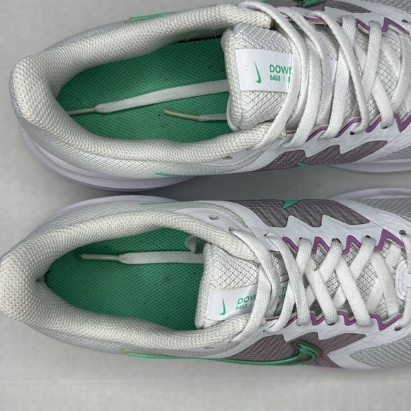 Nike Downshifter 11 Running Athletic Shoes Women’s Size 10 White Low Top Lace Up - Picture 6 of 12